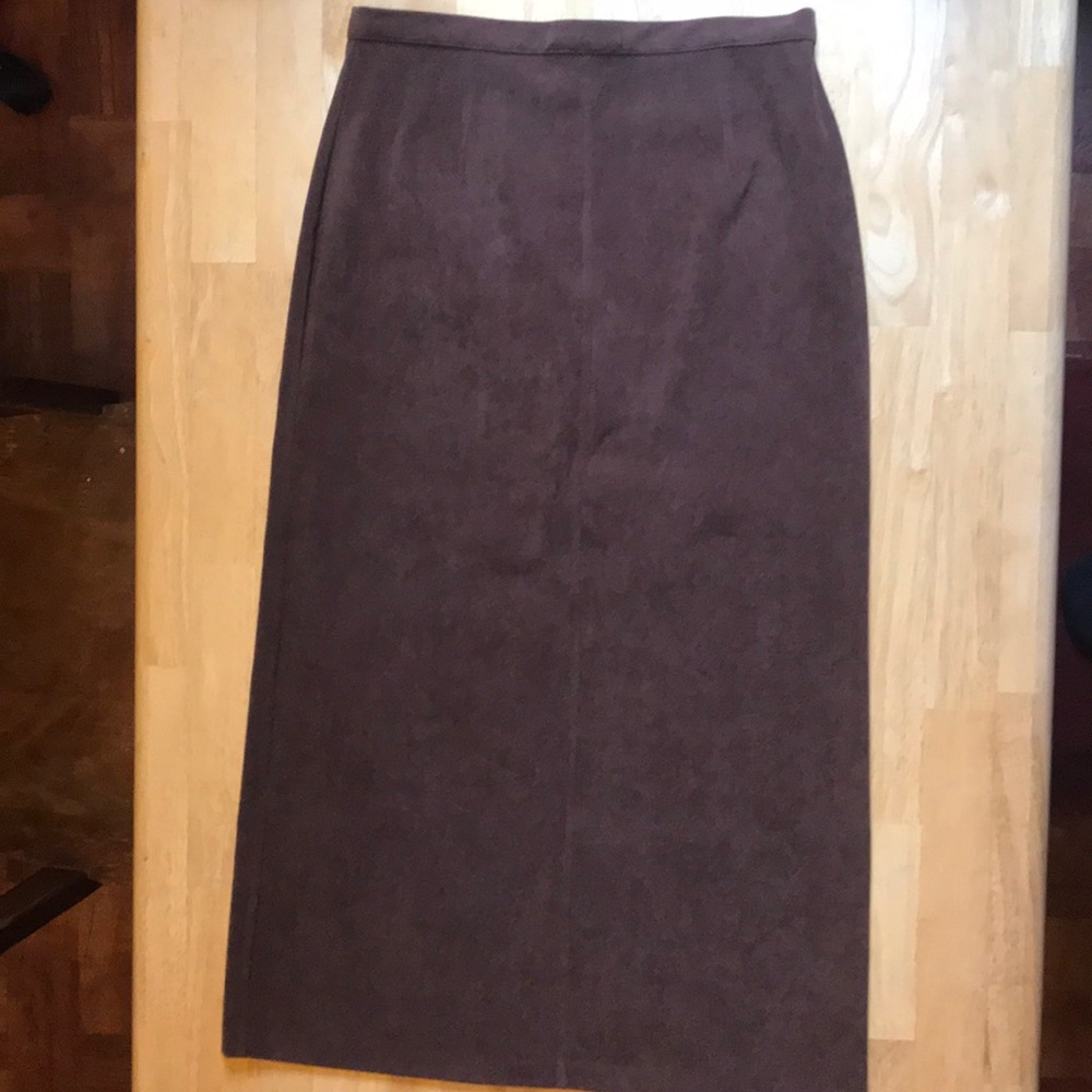 Vintage Norton McNaughton Faux Suede Skirt